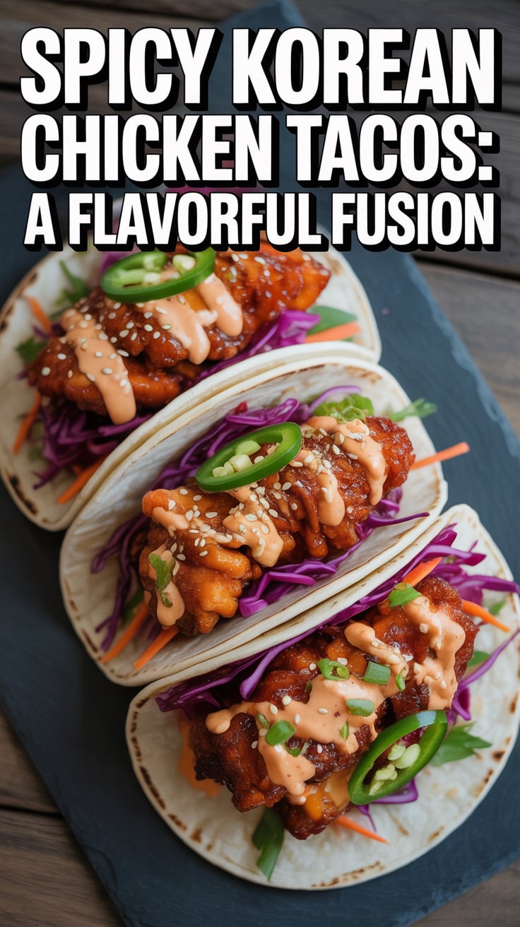 Wondering how to spice up your taco night? Discover the secret to the perfect balance of spice and crunch as you layer marinated chicken with fresh slaw and a creamy drizzle. It's a tantalizing twist that delivers excitement in every bite.
