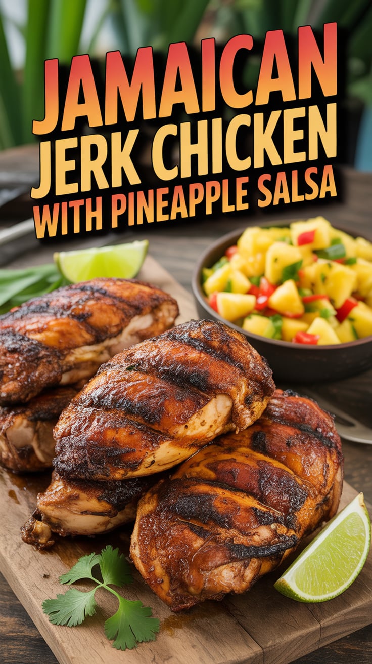 Ready to spice up your dinner routine? Discover how to create tender, marinated jerk chicken that bursts with flavor, complemented by a zesty pineapple salsa that adds a tropical touch to every bite.