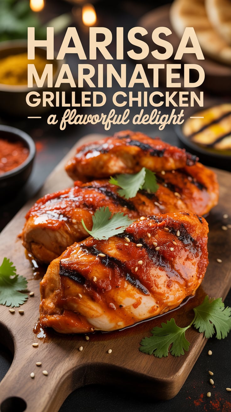 Unleash a spectrum of flavors with Harissa Marinated Grilled Chicken, a dish that balances spice and zest with a charred finish. Explore the art of marination and grilling, and prepare to impress your family and friends with this delectable delight.