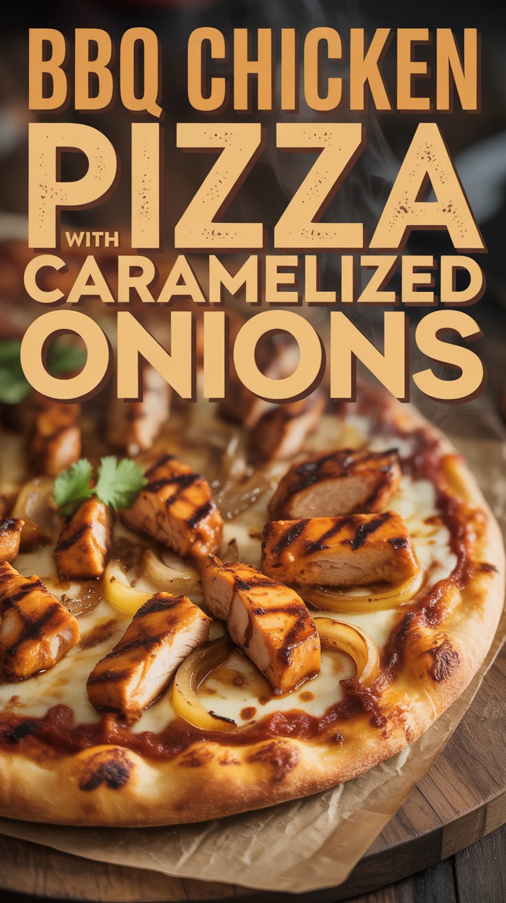 Transform your dining experience with a homemade pizza that features juicy BBQ chicken and perfectly caramelized onions nestled on a crispy crust. This recipe promises a delightful combination that’s both easy to make and irresistibly tasty.