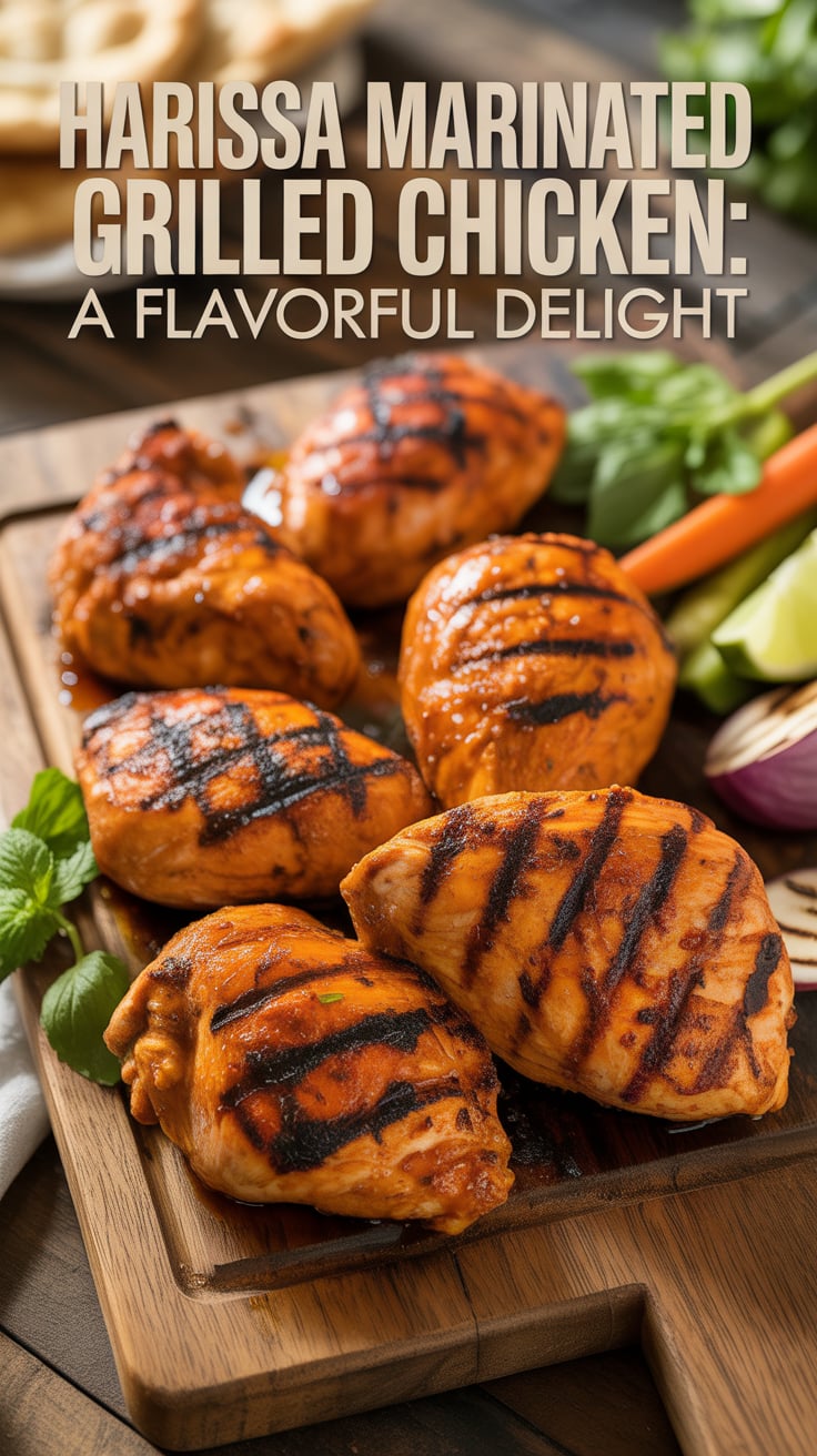 Ignite your taste buds with the bold flavors of Harissa Marinated Grilled Chicken, where smoky spices blend seamlessly with tender meat. This recipe promises a mouthwatering experience that will leave everyone craving more.