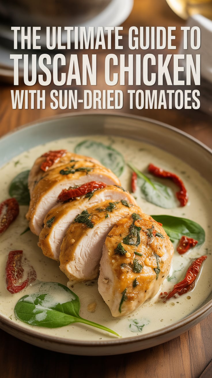 Elevate your dinner game with Tuscan Chicken that bursts with vibrant flavors and incredible aromas. With the addition of sun-dried tomatoes, this dish transforms a simple meal into a delightful culinary journey through Italy.