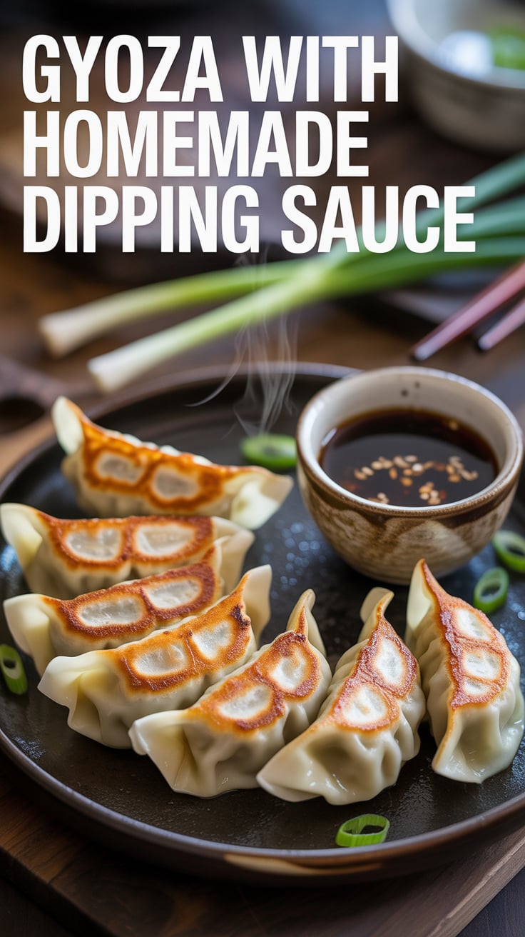 Dive into the world of gyoza, beloved for their savory goodness and satisfying crunch. With each bite, you'll savor a mix of fresh ingredients and rich flavors, making this dish a perfect appetizer or snack to share with family and friends.