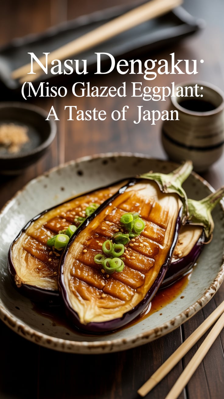 Experience the art of Japanese cuisine with this unique take on eggplant that delights the senses. With its glossy miso glaze and perfectly cooked texture, Nasu Dengaku is not only a treat for the palate but also a feast for the eyes.