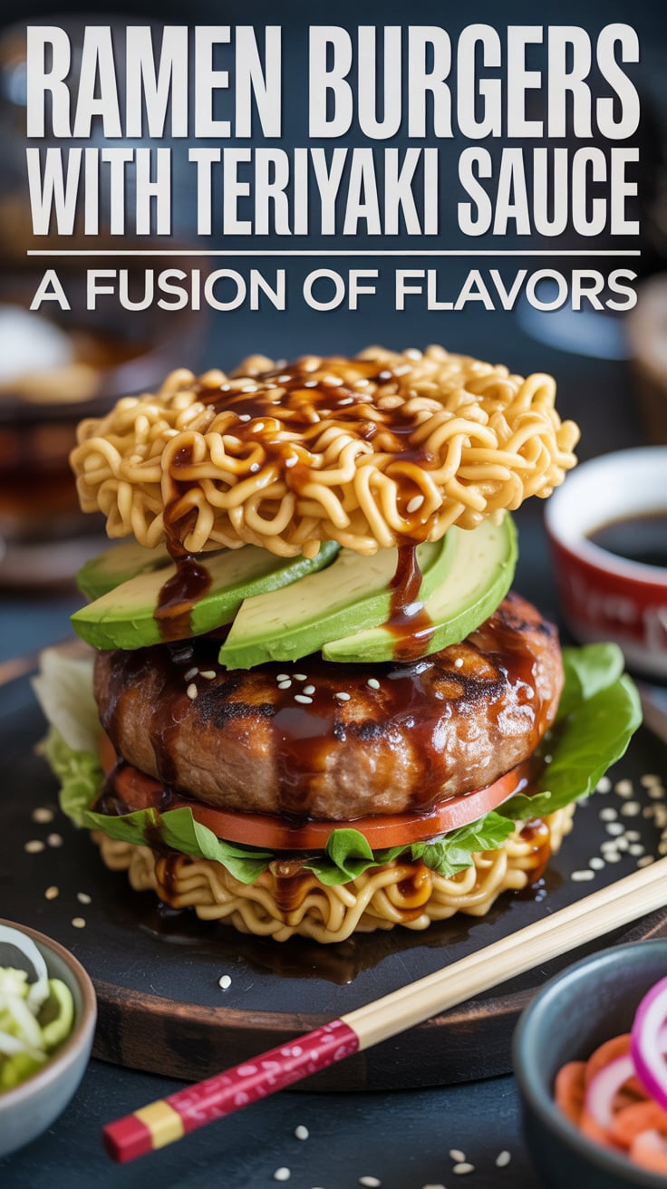 Experience the delicious clash of cultures with Ramen Burgers featuring savory teriyaki sauce. This exciting recipe combines the best of both worlds, transforming classic ramen noodles into mouthwatering burger buns that will take your taste buds on a flavorful journey.