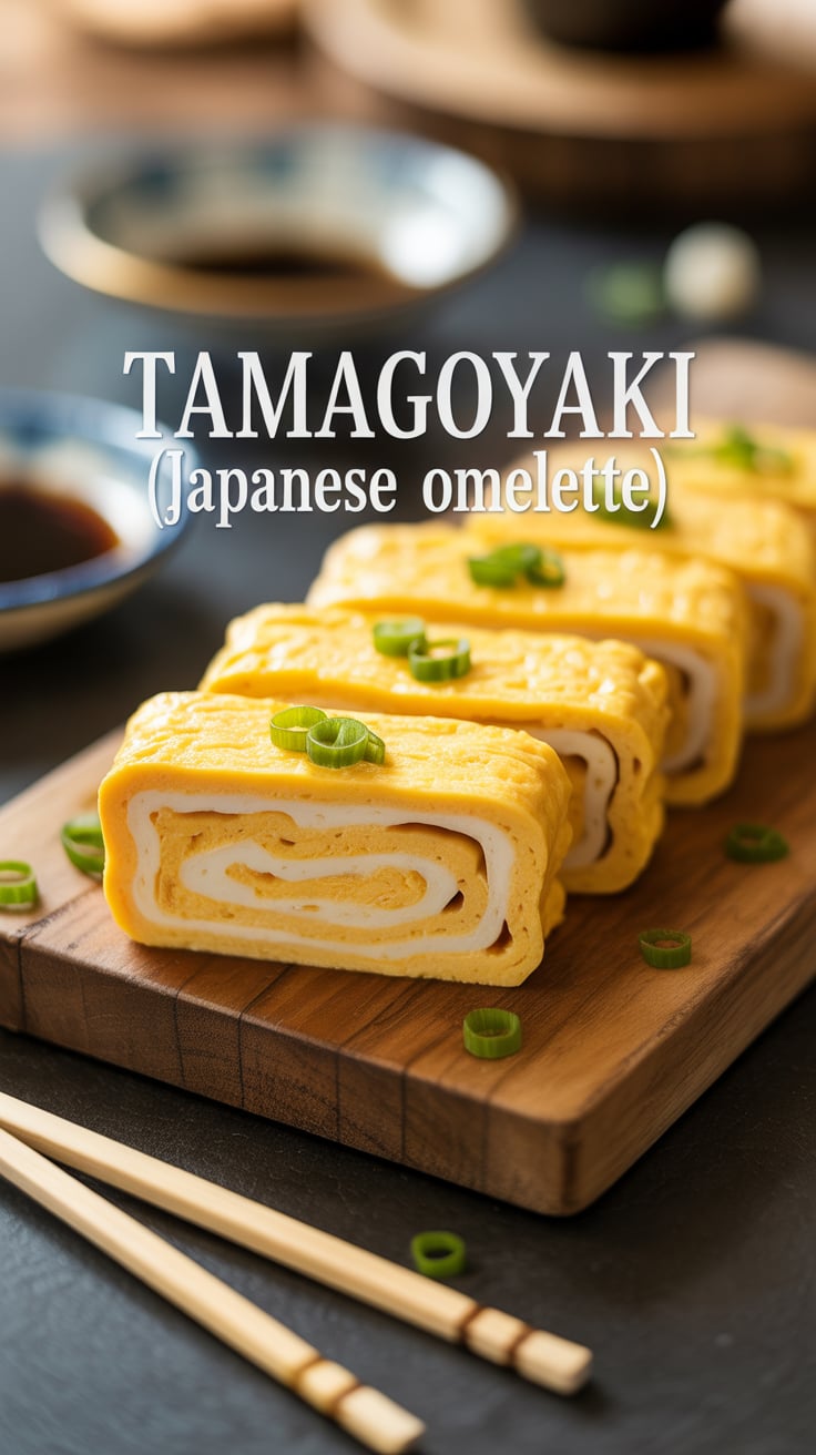 Discover the art of crafting Tamagoyaki, a beautifully layered Japanese omelette that’s as pleasing to the eye as it is to the palate. This delicate dish showcases the balance of sweet and savory flavors, making it a versatile addition to breakfast, lunch, or even a bento box.