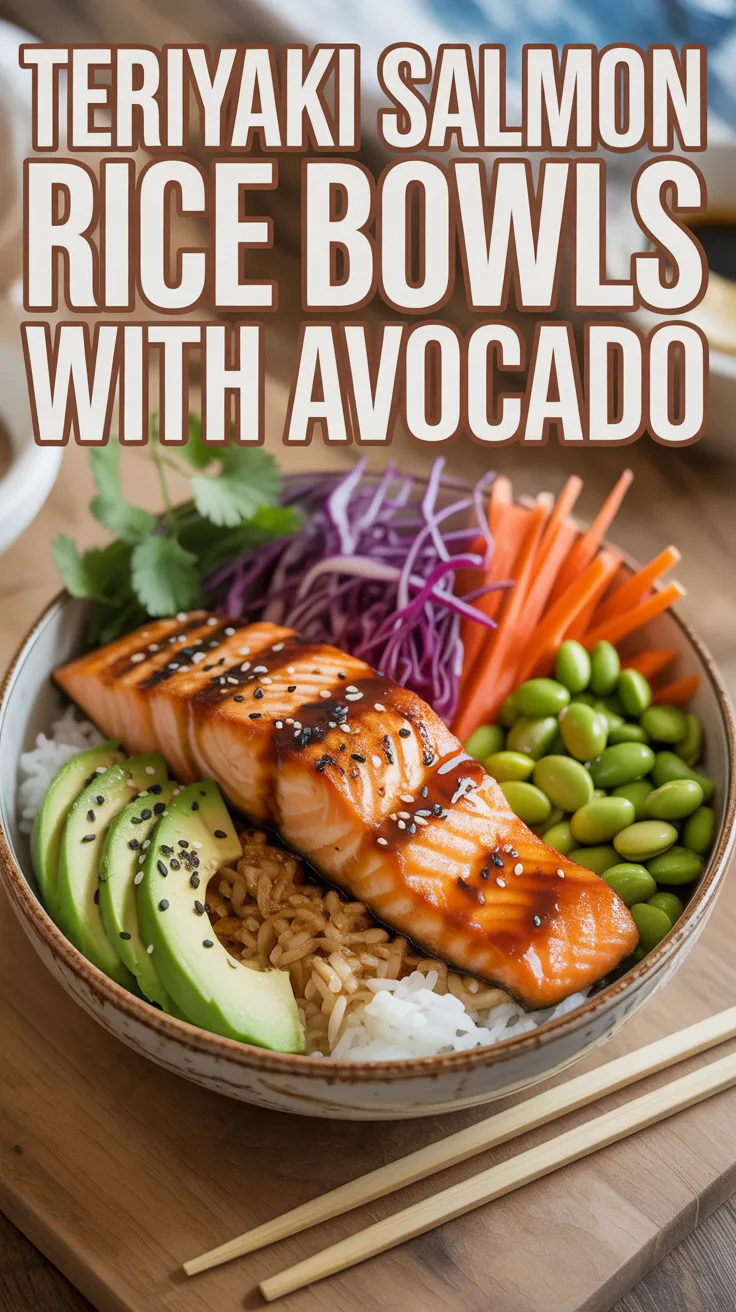 Dive into a bowl of flavor with Teriyaki Salmon Rice Bowls that combine succulent salmon glazed in a rich teriyaki sauce with fluffy rice and creamy avocado. This dish is a delightful balance of savory, sweet, and fresh that will excite your taste buds.