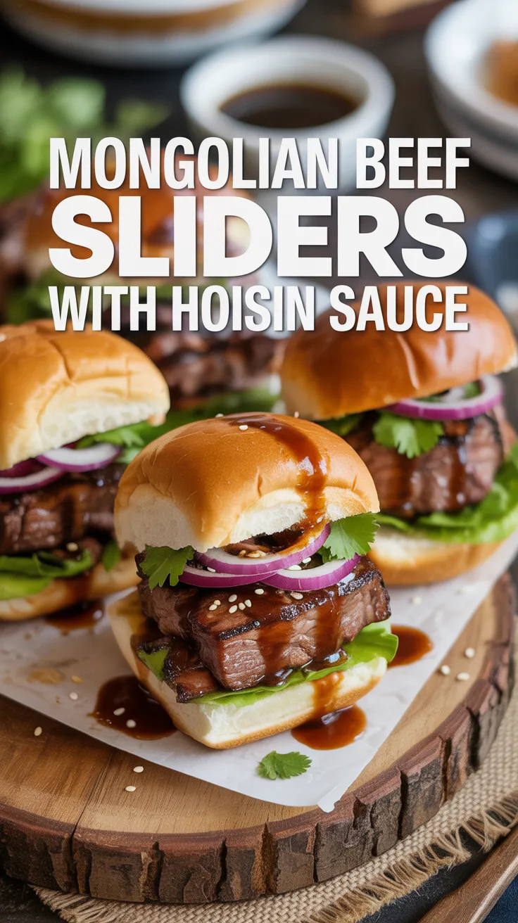 Transport your taste buds to the heart of cuisine with Mongolian Beef Sliders featuring a rich hoisin sauce. Imagine juicy, savory beef patties nestled in soft buns, bursting with bold flavors that will have everyone reaching for seconds.
