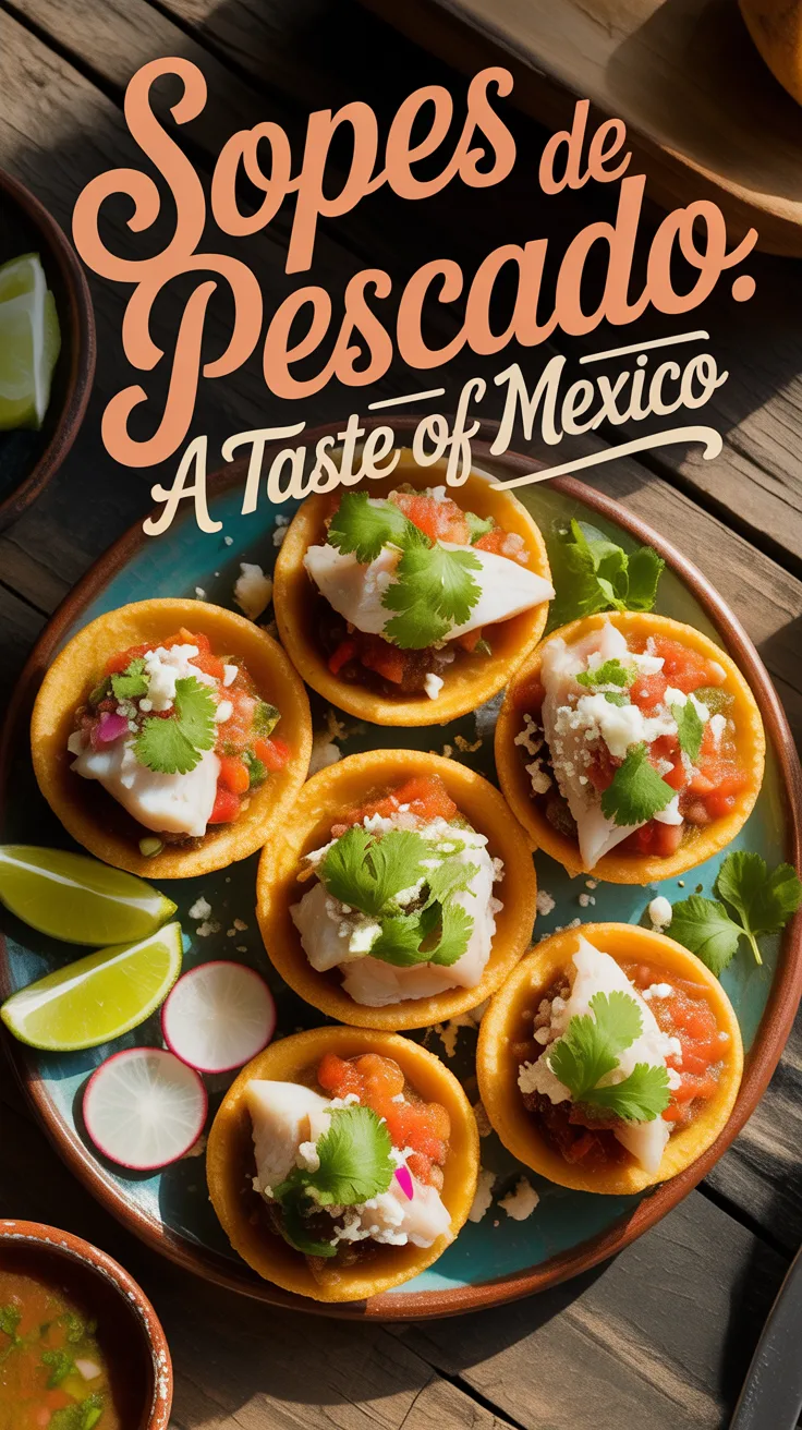 Dive into the world of toppings that elevate Sopes de Pescado to new heights. Fresh avocado, zesty salsa, and colorful cabbage not only enhance the dish visually but also provide a burst of flavor that balances the richness of the fish.