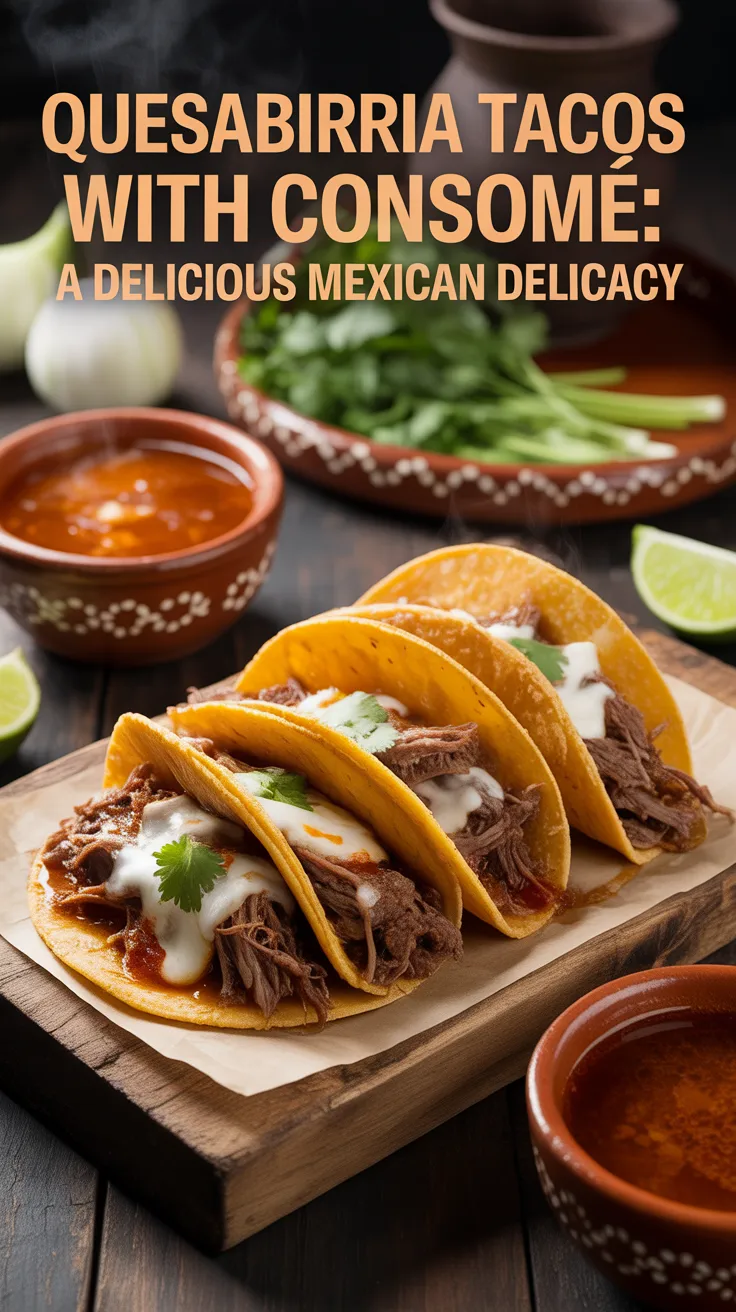 Experience the joy of dipping your tacos into a flavorful consomé that adds depth and richness. The velvety broth enhances the overall experience, making each taco a flavorful adventure that warms the soul.
