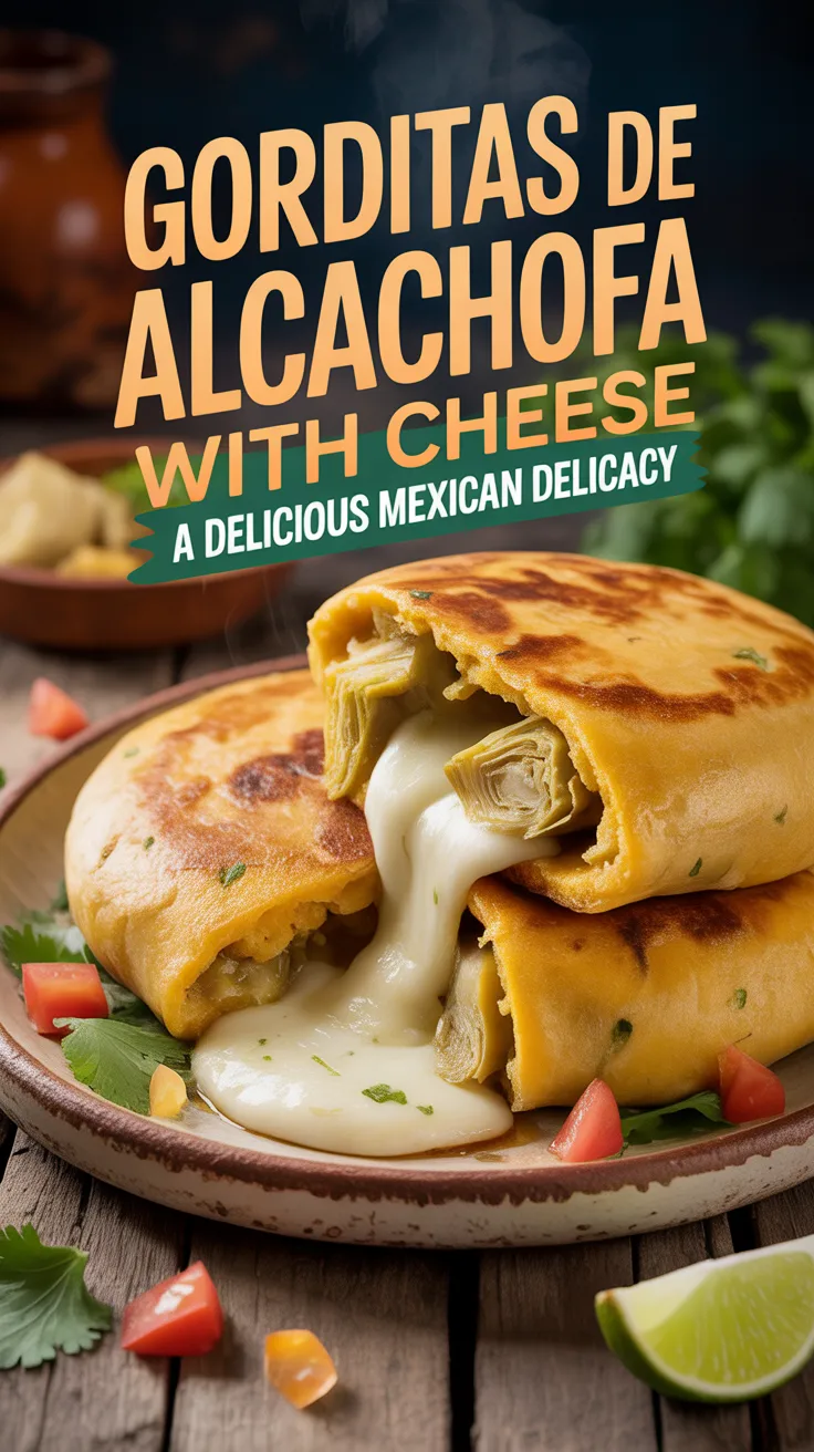 Savor the unique flavors of Gorditas de Alcachofa with Cheese, where tender artichokes blend beautifully with gooey cheese in a delightful corn masa pocket. This Mexican delicacy is the perfect combination of hearty and comforting, making it an irresistible treat for any occasion.