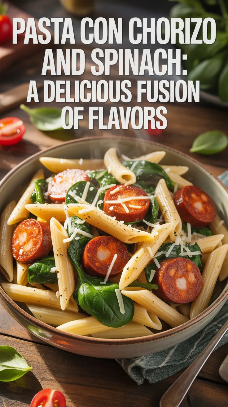 Embark on a culinary adventure with Pasta con Chorizo and Spinach, where spicy chorizo dances with fresh greens for a dish that’s bursting with flavor. Discover how this exciting combination transforms a classic pasta meal into something unforgettable.
