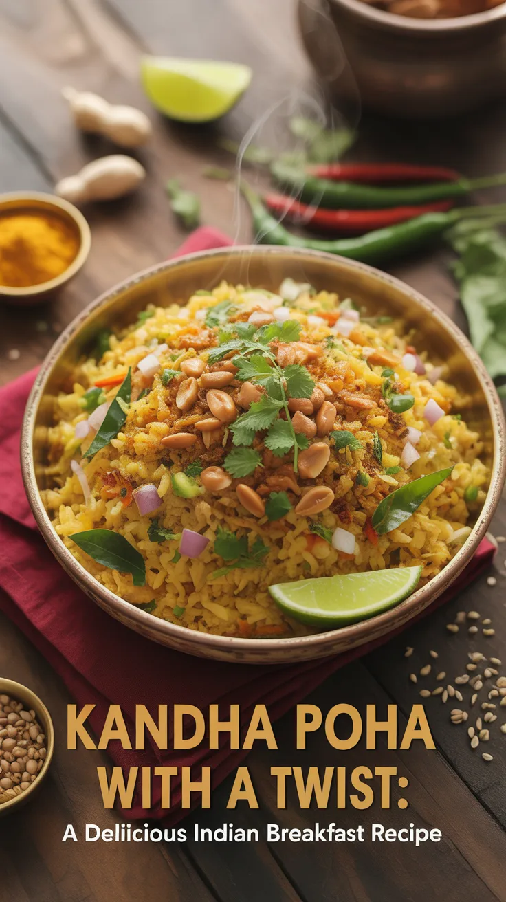 Experience the comforting taste of traditional poha, elevated with innovative additions that enhance its flavor profile. Kandha Poha with a Twist is not just a meal; it's a culinary adventure that will awaken your palate.