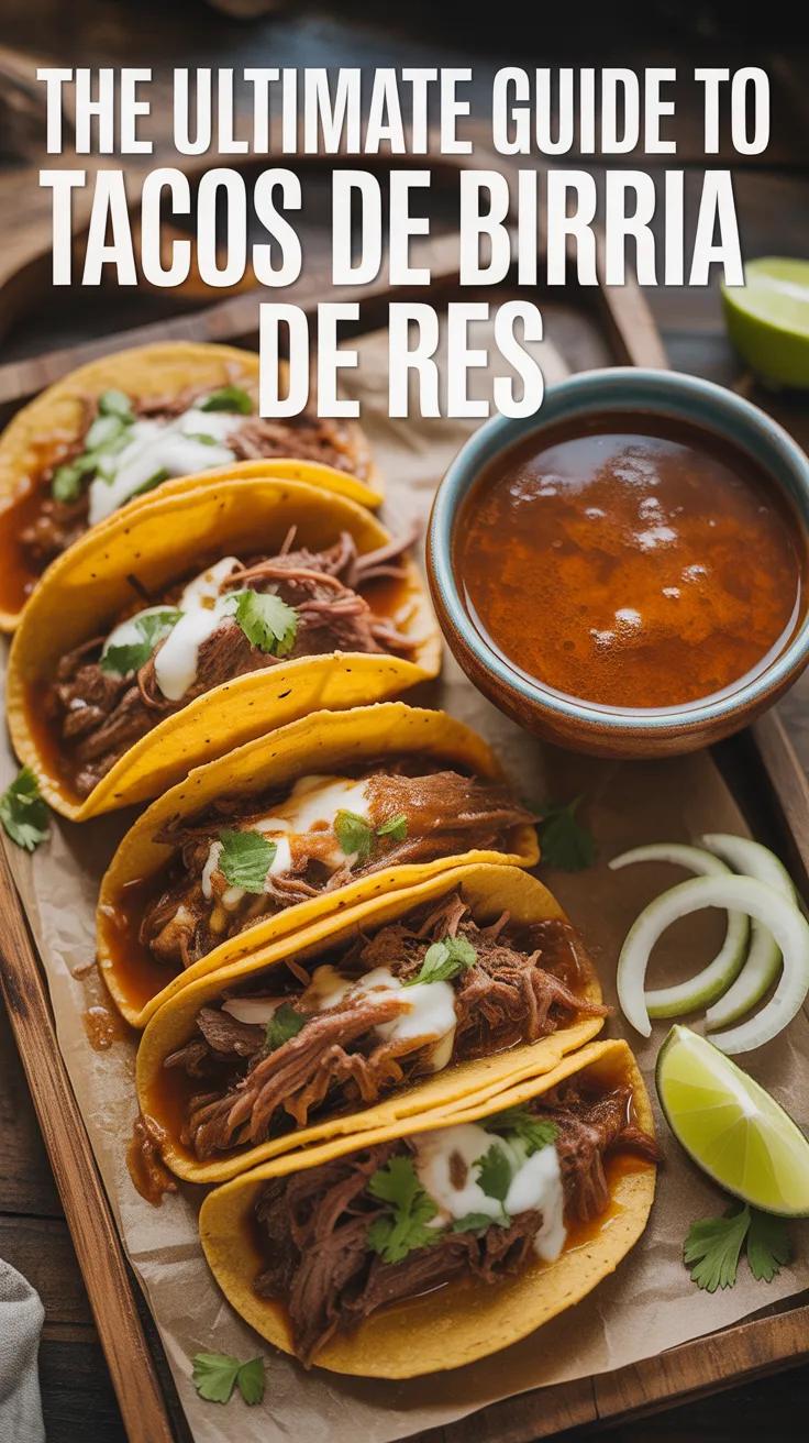 Experience the vibrant flavors of Mexico with our Ultimate Guide to Tacos de Birria de Res. Dive into the rich history behind this beloved dish and discover how traditional techniques transform simple ingredients into an extraordinary culinary experience.