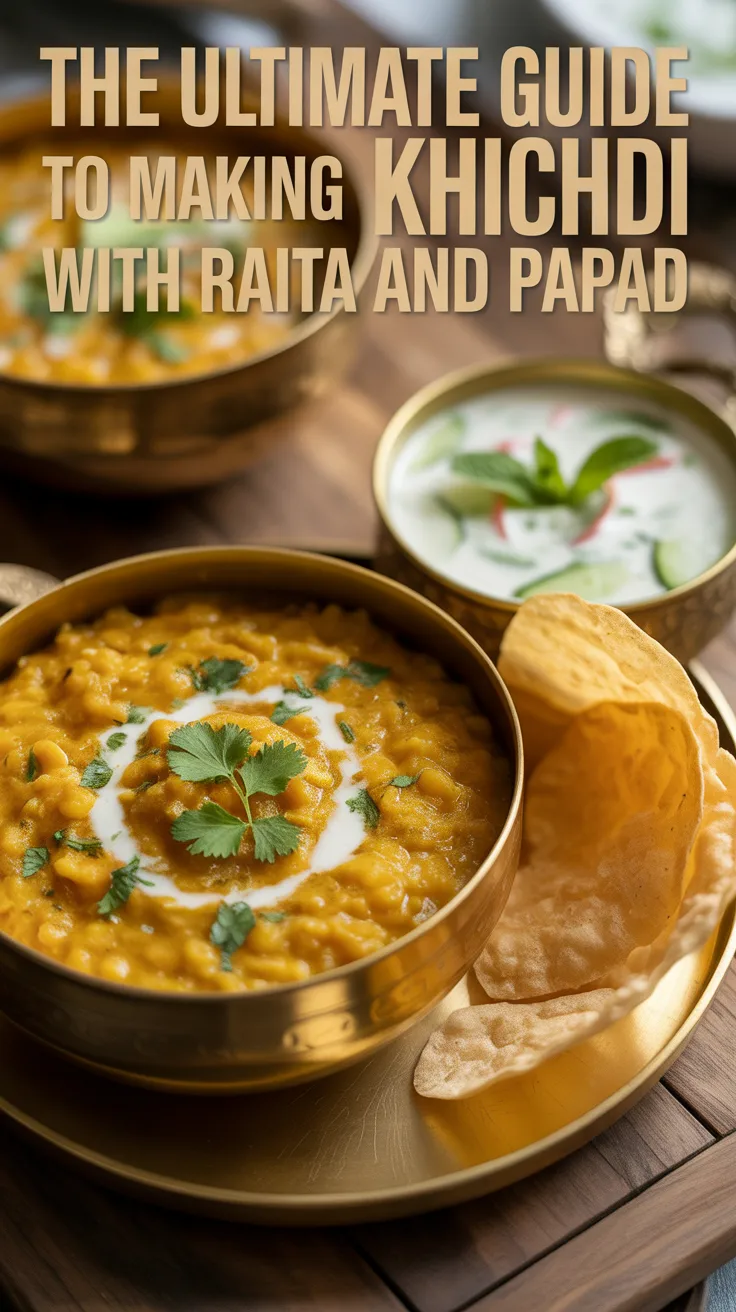 Dive into comfort food with the Ultimate Guide to Making Khichdi, a warm and nourishing dish paired perfectly with refreshing raita and crispy papad. This recipe promises a hearty meal that is both satisfying and easy to prepare.